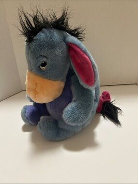 Eeyore 12” Disney Store plush with removable Velcro tail